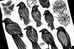Crow tattoo idea