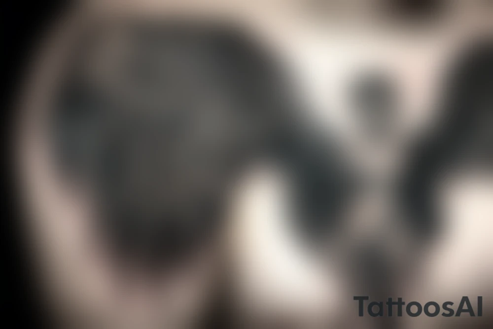 The Fallen Angel painting focused around the eyes tattoo idea