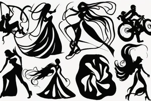 racing silhoutte tattoo idea