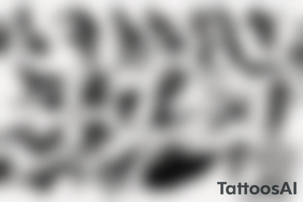racing silhouette tattoo idea