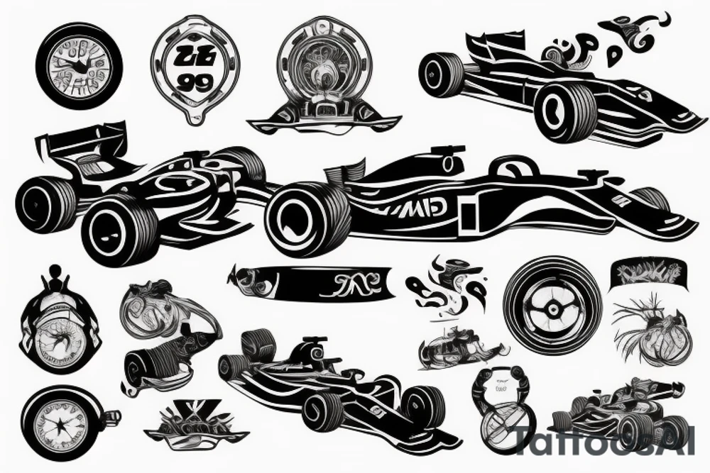 f1 racing tattoo idea