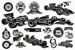f1 racing tattoo idea