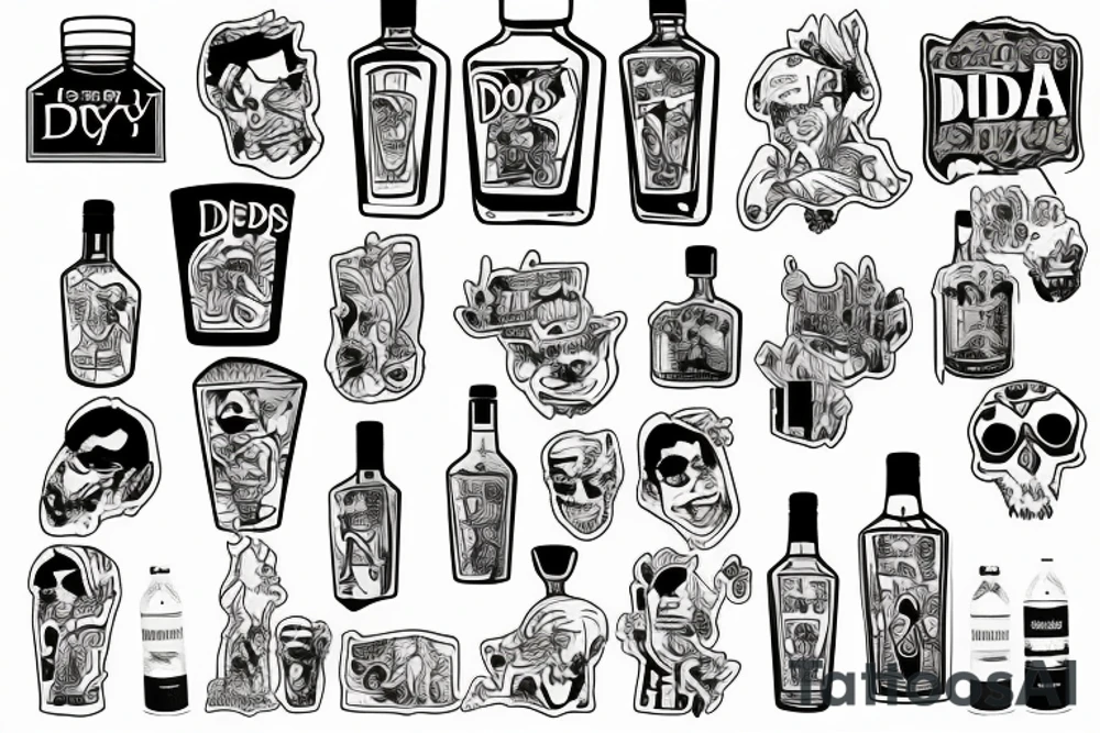Deep Eddys Vodka and water tattoo idea