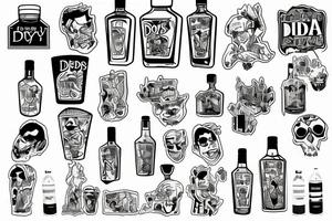 Deep Eddys Vodka and water tattoo idea