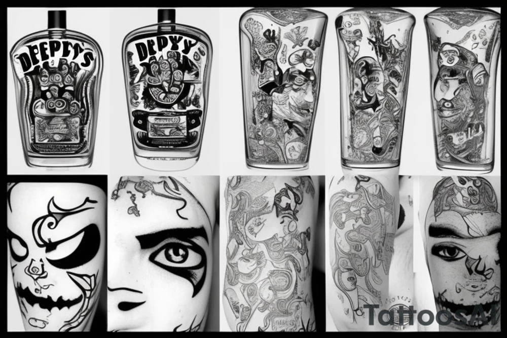 Deep Eddys Vodka and water tattoo idea
