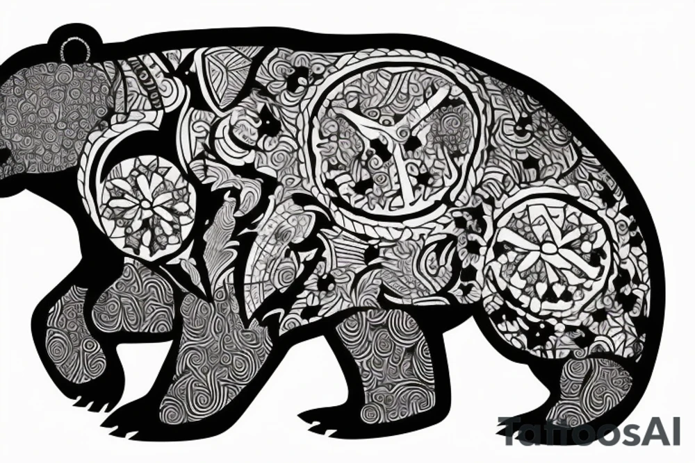 Bear tattoo idea