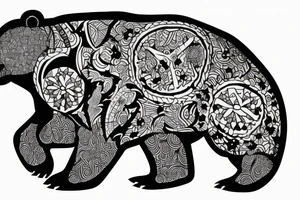 Bear tattoo idea