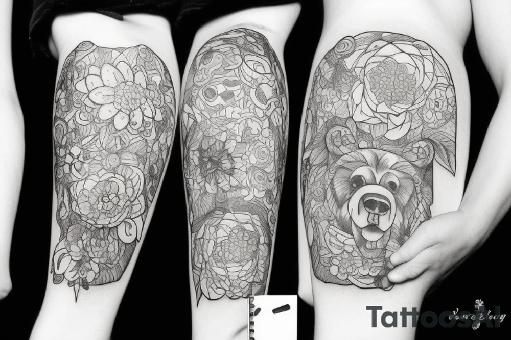Bear tattoo idea