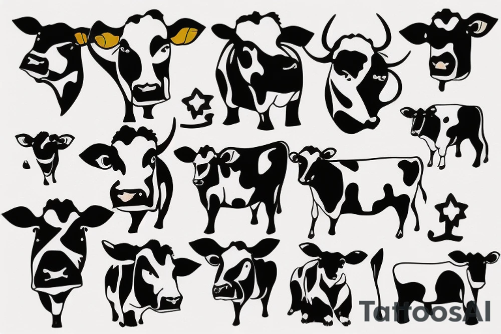 leo cow tattoo idea