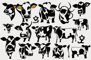 leo cow tattoo idea