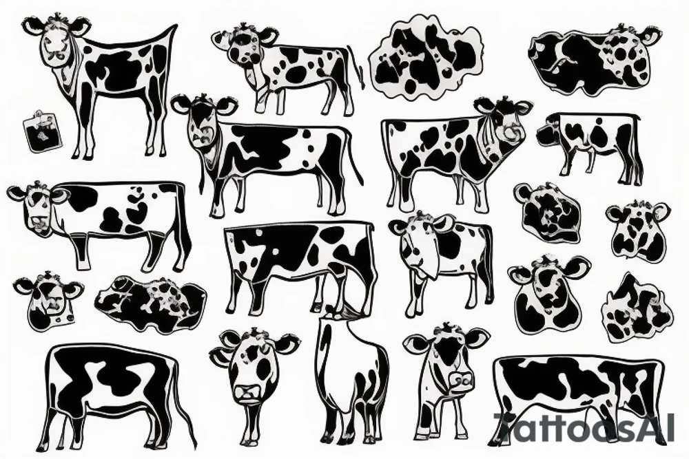 leo cow tattoo idea