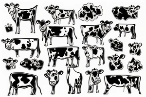 leo cow tattoo idea