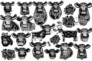 leo cow tattoo idea