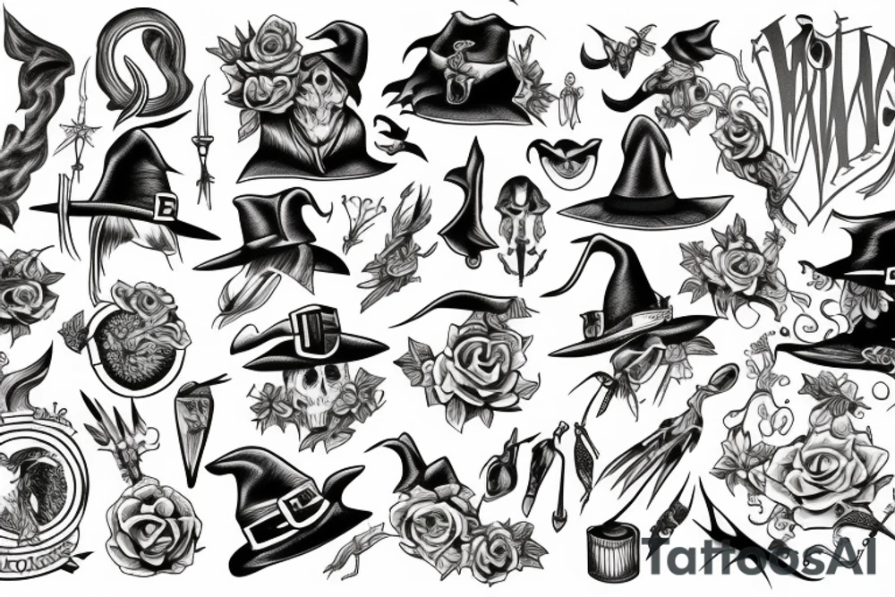 witch tattoo idea