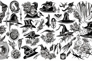 witch tattoo idea