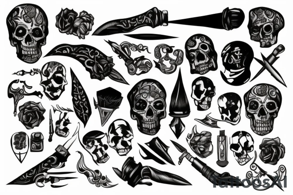dagger tattoo idea