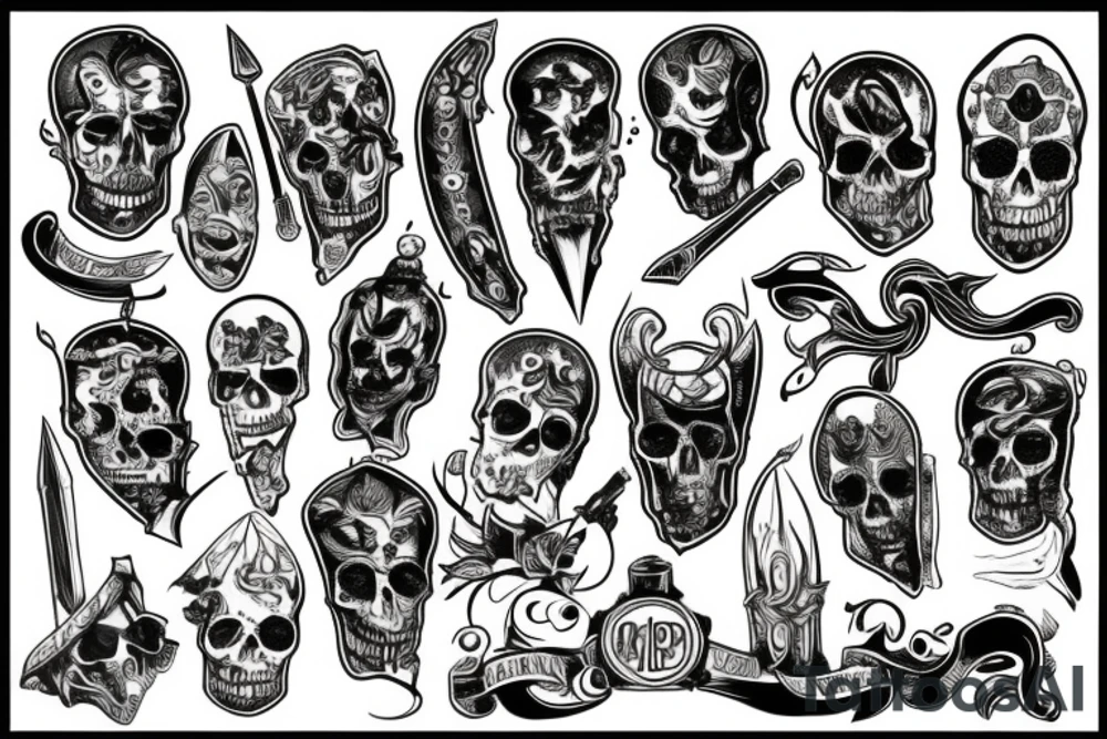 dagger tattoo idea