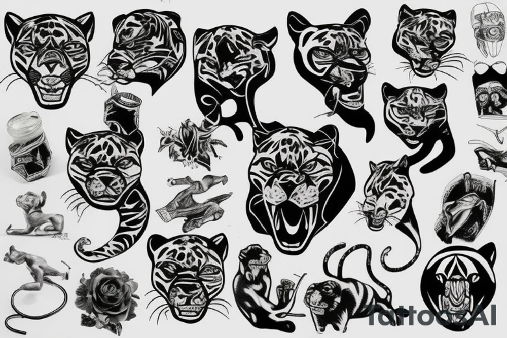 Panther tattoo idea