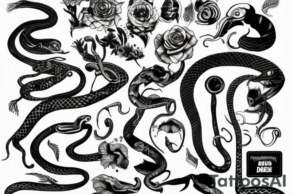 snake tattoo idea