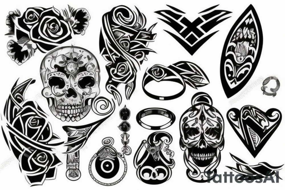 Coffin shaped ring tattoo tattoo idea