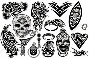 Coffin shaped ring tattoo tattoo idea