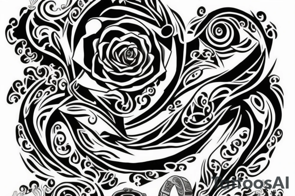Coffin shaped wedding ring tattoo tattoo idea