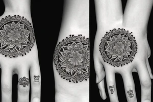 Coffin shaped wedding ring tattoo tattoo idea