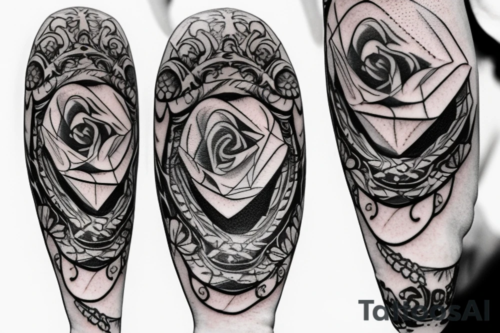 Coffin wedding ring tattoo tattoo idea
