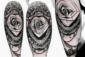 Coffin wedding ring tattoo tattoo idea