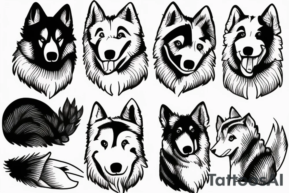 Samoyed tattoo idea