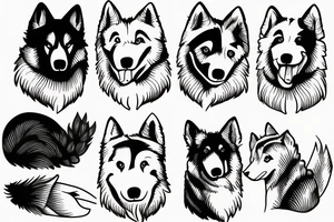 Samoyed tattoo idea