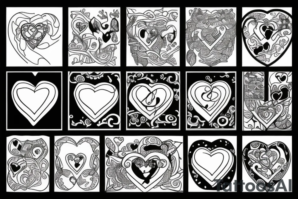 3 hearts tattoo idea