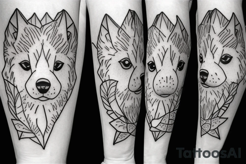 Samoyed tattoo idea