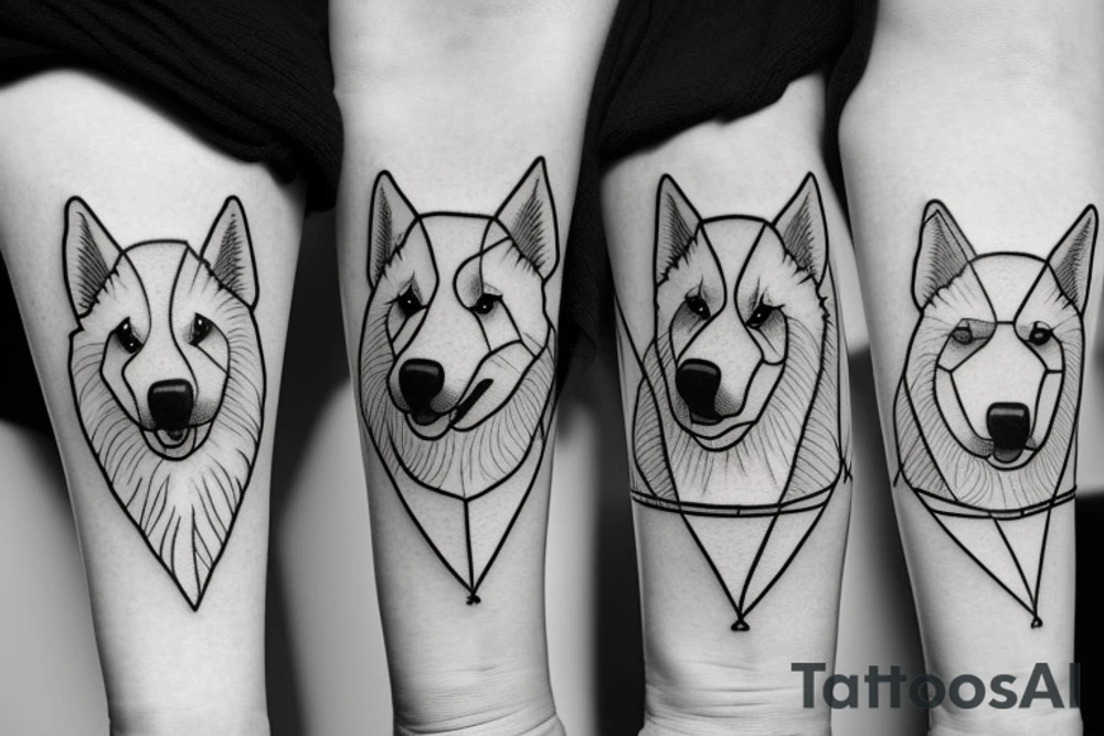 Samoyed tattoo idea