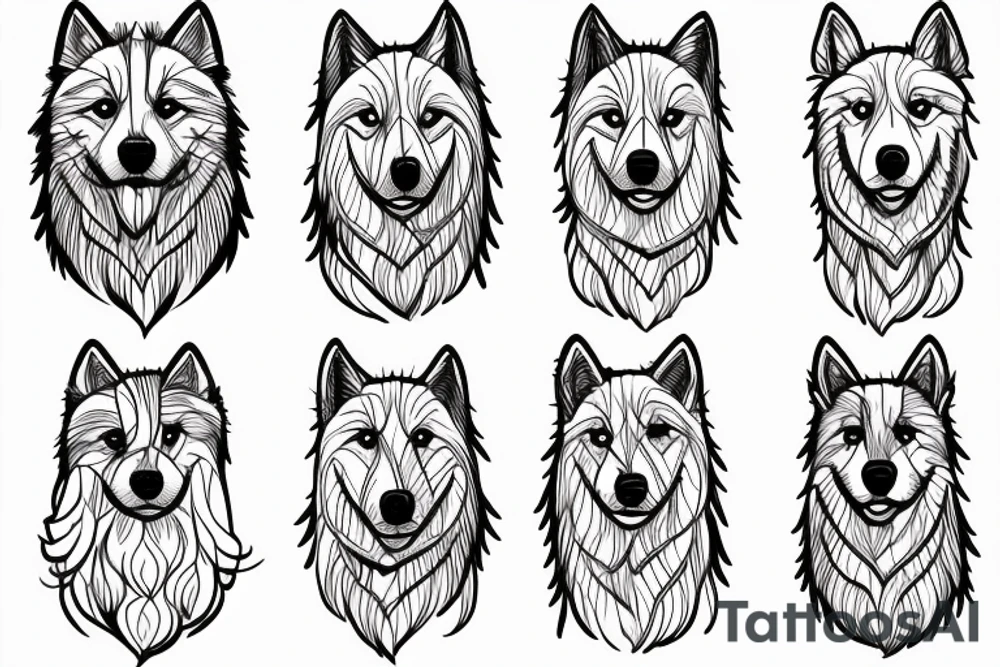 Samoyed tattoo idea