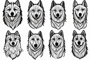 Samoyed tattoo idea
