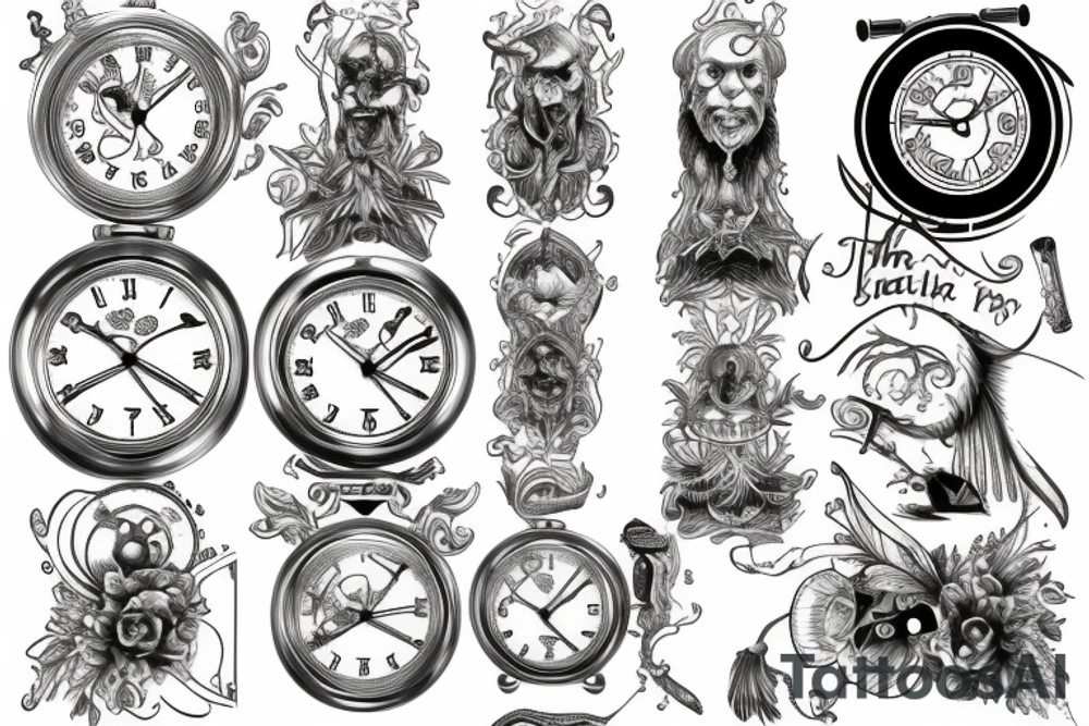 Father Time tattoo idea
