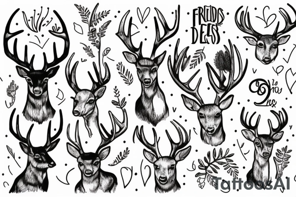 Friends with a deer tattoo idea