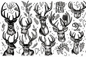 Friends with a deer tattoo idea