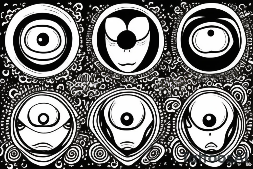 Third eye experience with caption "I have three eyes. Two to look and one to see." tattoo idea