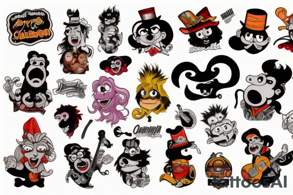 Rockabilly muppet tattoo idea