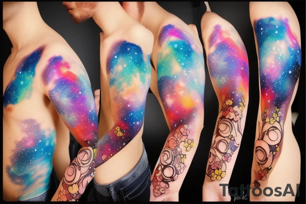 Galaxy tattoo idea