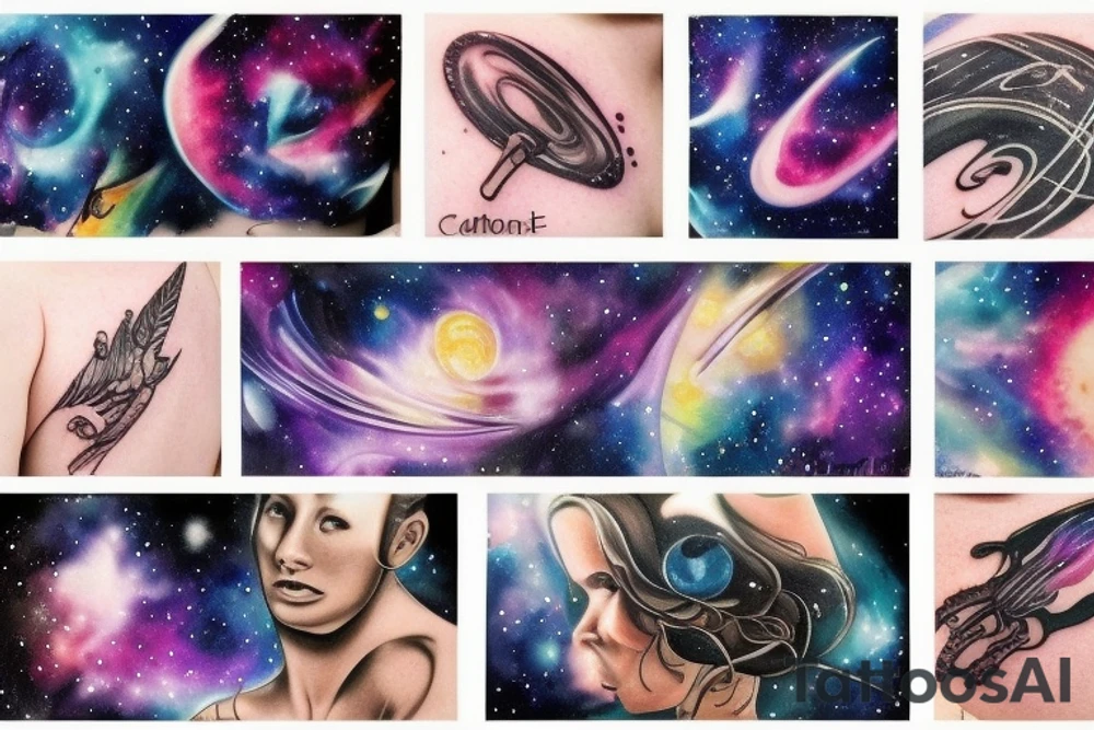 Galaxy tattoo idea