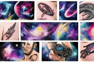 Galaxy tattoo idea