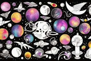 Galaxy tattoo idea