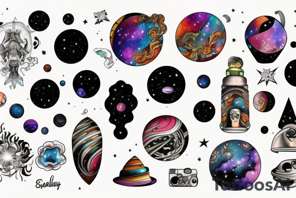 Galaxy tattoo idea
