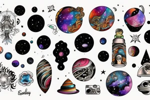 Galaxy tattoo idea