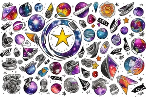 Galaxy tattoo idea