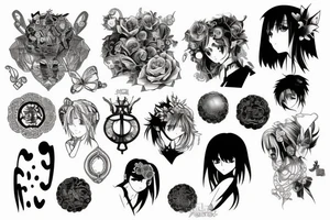 anime style tattoo idea