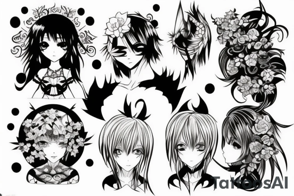 anime style tattoo idea